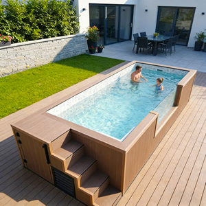 Durable 20ft Smart Backyard Swimming Pool Ready Fiber Glass Outdoor Water Spa Pool container pool - Product Image 5