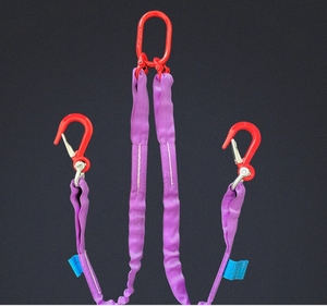 튼튼한 폴리에스터로 만들어진 4 톤 4 T 아이 투 아이 웨빙 슬링으로 리프트용 2 톤 50mm 웨빙 벨트 슬링 스트랩 - Product Image 1