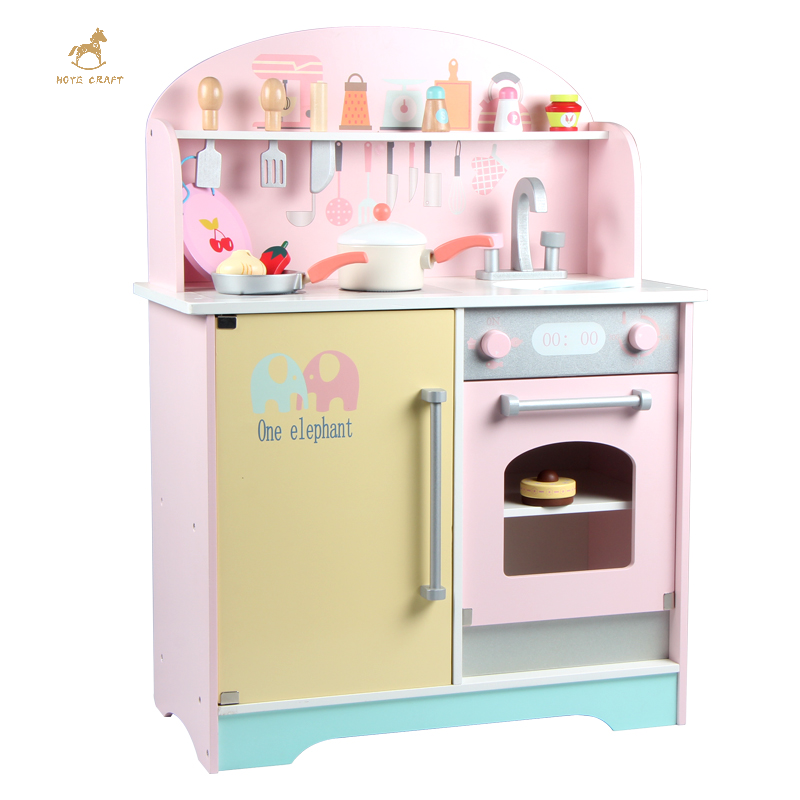 Ролевая кухонная посуда, игровой набор, Имитация деревянной кухонной игрушки для детей