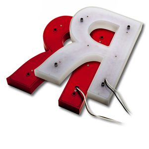 Nouveau style personnalisé, lettres rétro-éclairées par LED, lettres lumineuses et lumineuses, lettre de canal de signe éclairé par le visage - Product Image 1