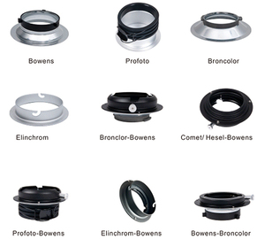 Comet/<span class=keywords><strong>hensel</strong></span>-bowens Hợp kim nhôm Adapter Vòng phụ kiện chụp ảnh núi softboxes trao đổi núi cho <span class=keywords><strong>Softbox</strong></span> - Product Image 5