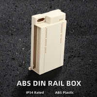 Boîtier électrique industriel en plastique ABS pour rail DIN, 158*88*59mm, boîtier de commande PCB ventilé, boîtier d'instrument électronique IP54 LK-DR05a