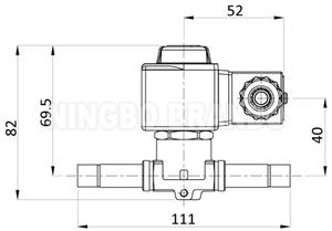 1068/<span class=keywords><strong>3</strong></span> <span class=keywords><strong>3</strong></span>/8 ''soldadura 2 vías normalmente cerrada válvula solenoide de refrigeración HM2 HM3 12VDC 24VDC 24VAC 110VAC 220VAC - Product Image 2