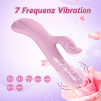 Vibrateur Lapin Pénétrant en Silicone Liquide pour Masturbation Féminine, 7 Modes, Articles Intimes pour Femmes, Étanche IPX6, Vente en Gros OEM & ODM