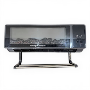 Chauffage électrique mural PTC avec porte-serviettes, affichage de la flamme, 3 modes, minuterie 10-40°C pour salle de bain et maison - Product Image 5