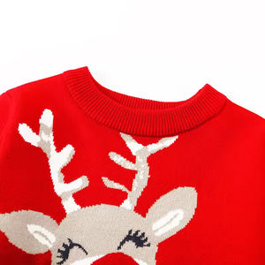 Vêtements en tricot pour enfants de Noël, pull en coton chaud à manches longues pour enfant, pull de Noël en tricot pour bébé - Product Image 5