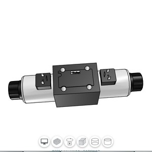 Vanne de commande directionnelle Parker D3W001CNJW 4 voies, inversion, 315 bars, 60 L/min, hydraulique électromagnétique - Product Image 2