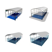 Auvent rétractable électrique pour terrain de padel, auvent motorisé, imperméable, structure en acier galvanisé à chaud, protection solaire pour extérieur