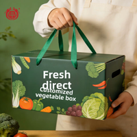 Boîte Cadeau Personnalisée en Carton Ondulé pour Légumes et Fruits - Emballage Textile de Maison Compatible avec les Couettes et le Vin Rouge, Personnalisable pour Cadeaux et Artisanat