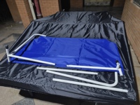 Barrera de Tenis de Mesa Plegable Portátil Desmontable de Alta Calidad de 140*75cm, Barrera Rectangular para Cancha de Pickleball