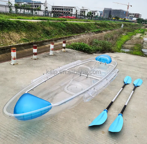 Kayak Transparente de Dos Plazas, Material de PC, Marco de Remo de Aluminio, Caja de Madera, Popular en 2025, <span class=keywords><strong>Alquiler</strong></span> para Viajes, Kayak de Alta Calidad - Product Image 2