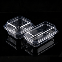Boîte d'emballage en PP sur mesure, plateau de rangement en plastique jetable de haute qualité pour la présentation de desserts en vente au détail
