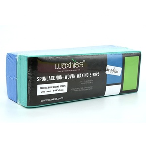 EN STOCK!! WAXKISS 200 pièces bandes d'épilation spunlace bandes d'épilation en matériau non tissé pour l'épilation - Product Image 2