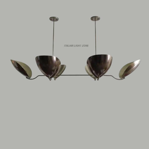 Lustre Sputnik en laiton de style moderne du milieu du siècle, 6 lumières, luminaire de plafond rétro pour salon, décoration intérieure - Product Image 4