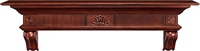 Cheminée classique Manteaux en bois poêle à insert à bois cheminée intérieure manteaux de cerisier