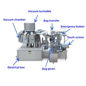 Kunststoff vorgefertigte Tüte beutel Verpackung Haustierfutter-Maschine Packung Trockenfrucht Doypack automatische Abfüllung Multifunktions-Verpackungsmaschinen