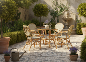 Juego de Comedor de Ratán Jamaica Bistro, Mesa y Sillas Modernas y Elegantes para Comedores Acogedores y Elegantes de Hoteles y Hogares, de Indonesia - Product Image 2