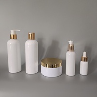 Kit de bocaux vides en plastique PET de luxe personnalisable pour shampooing Masque Nourrissant Sérum Pousse Vitamine Après-shampoing sans rinçage
