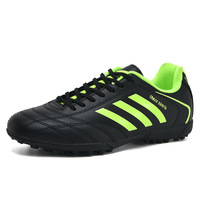 Chaussures de football à prix spécial pour hommes et femmes, crampons TF antidérapants, pour élèves du primaire et du collège, enfants, tige en cuir synthétique