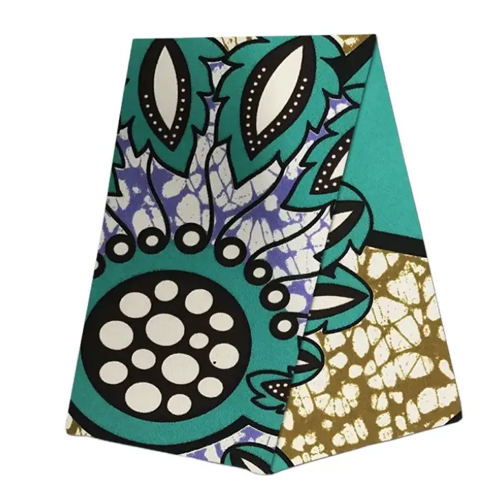 ड्रेस स्कर्ट के लिए सुंदर डिज़ाइन हॉलैंड वैक्स 100% कॉटन अफ़्रीकी रियल वैक्स फैब्रिक अफ़्रीकी प्रिंट