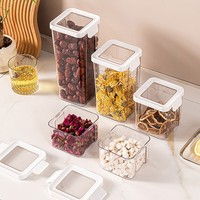 Meilleur récipient de stockage alimentaire en plastique hermétique à long terme, moderne, multi-usages, pour aliments secs, pot de rangement pour cuisine