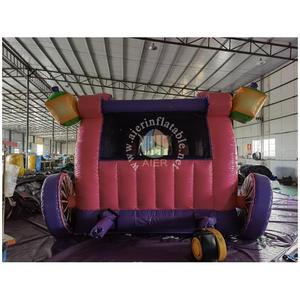 Château gonflable commercial en forme de carrosse de <span class=keywords><strong>princesse</strong></span> avec toboggan pour location événementielle - Product Image 3