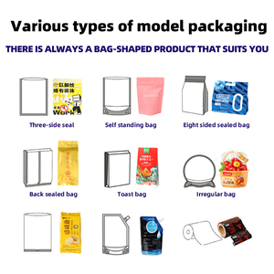 Sachets en papier kraft personnalisés de qualité alimentaire avec fenêtre transparente et fermeture éclair pour l'emballage de snacks, couleurs personnalisées - Product Image 3