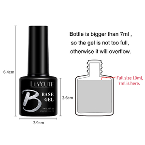LILYCUTE 7ml Clear Peel Off <span class=keywords><strong>Base</strong></span> Gel No Wipe <span class=keywords><strong>Top</strong></span> <span class=keywords><strong>Coat</strong></span> Matte <span class=keywords><strong>Top</strong></span> <span class=keywords><strong>Coat</strong></span> <span class=keywords><strong>Semi</strong></span> <span class=keywords><strong>Permanent</strong></span> Soak Off UV LED <span class=keywords><strong>Top</strong></span> Gel Vernis à ongles - Product Image 6