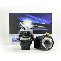 Ampoules de phares Bi-LED Moontech à prix d'usine, haute puissance 12V 64W 4000 Lm 6000K H7 avec lentille de projecteur pour la rénovation de l'éclairage des véhicules