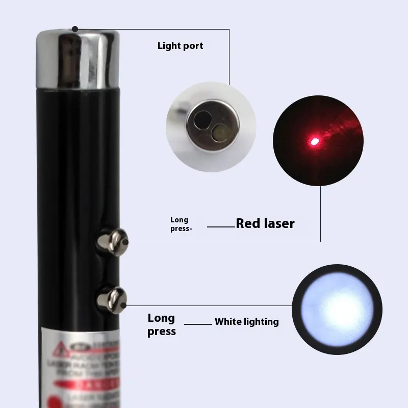 Flashlight el feneri UV ışık çok desenler ayarlanabilir USB şarj kedi lazer işaretçi oyuncak