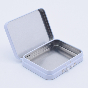 Boîte en métal rectangulaire personnalisée pour cigarettes miniatures, protection enfant, petite boîte à épices en métal CR - Product Image 1
