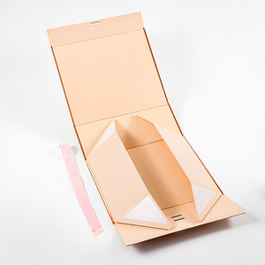 Elegante Caja de Cartón Magnética con Cinta Disponible en Blanco Negro Rosa Naranja para Bodas y Aniversarios-Listo para Enviar - Product Image 5