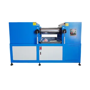 Laboratorium Pvc Silicone Rubber Open Mengen Twee Roll Molen Machine Voor Plastic Product