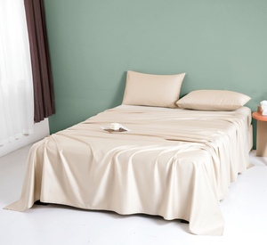 Ban Đầu Duy Nhất Và Đôi Kích Thước Satin Tấm Ga Giường 100% Tinh Khiết Cotton Dày Cho Thương Mại Nước Ngoài Xuất Khẩu Bộ Đồ Giường Bộ - Product Image 2