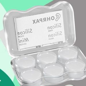 Bouchons d'oreilles en silicone blancs, réduction du bruit pour le sommeil, étudiants, dortoir, anti-ronflement, lavables - Product Image 1