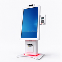 Kiosque en libre-service à écran tactile capacitif de 21,5/23,8 pouces, système de paiement pour parking intérieur, machine de commande automatique pour restaurant avec SDK