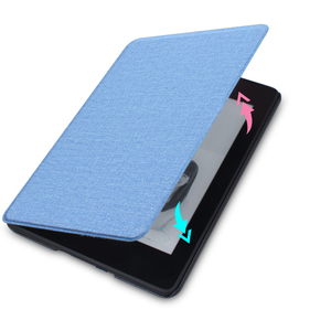 Funda para <span class=keywords><strong>Kindle</strong></span> <span class=keywords><strong>Paperwhite</strong></span> 2024 de 6 Pulgadas con Correa de Mano, Diseño de Tela, Funda de Cuero PU para <span class=keywords><strong>Kindle</strong></span> 6, 7 Pulgadas, 5, 4 - Product Image 3