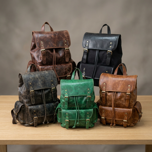 100% Genuine Leather Eco-Friendly <b>Laptop</b> Messenger Bag Waterproof Crossbody Handmade Multifunctional B S International for Men - Product Image 1