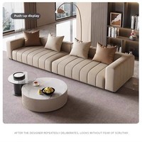 Louis Danny moderne Simple grand appartement salon canapé sectionnel lumière luxe en cuir véritable rangée droite trois places