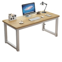 Bureau d'ordinateur ergonomique moderne en bois pour la maison, le bureau, les étudiants et les salles informatiques