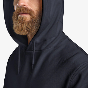 Sudadera con Capucha Personalizada con Logotipo, Holgada, de Color Sólido, de Algodón, con Hombros Caídos, Forro Polar, Informal - Product Image 3