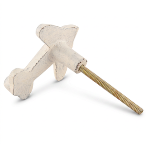 AK Brass Airplane Metal Wardrobe <b>Knob</b> White & Gold Finish Decorative Handle <b>For</b> <b>Dresser</b> Cabinet Furniture Hardware Luxury - Product Image 5