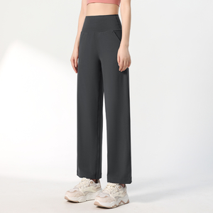 Nouveau pantalon de sport en nylon et élasthanne, extensible dans quatre directions, écologique, respirant, taille mi-haute, élastique, séchage rapide, imprimé, idéal pour l'été et les loisirs - Product Image 2