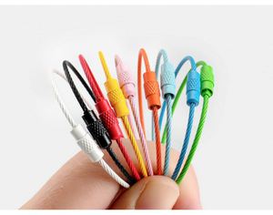 พวงกุญแจโลหะหลากสี ทนทาน รูปทรงอิสระ ทำจากลวดสแตนเลส สีลูกกวาด จำนวนมาก เหมาะสำหรับงาน DIY ของขวัญส่งเสริมการขาย - Product Image 2