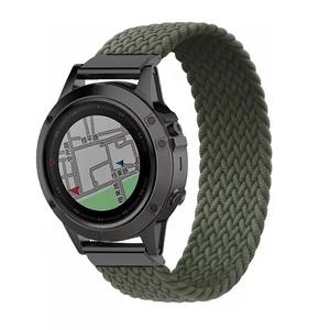 <span class=keywords><strong>Correa</strong></span> de reloj <span class=keywords><strong>Quickfit</strong></span> de <span class=keywords><strong>22</strong></span> 26mm para Garmin Fenix 6 6X Pro 5X 5Plus 3 3HR 935 945 S60 <span class=keywords><strong>correa</strong></span> de reloj de nailon trenzado Multicolor - Product Image 6