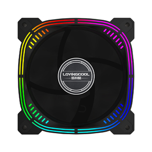 Precio de fábrica Pc Computer <span class=keywords><strong>Fan</strong></span> <span class=keywords><strong>Kit</strong></span> 120mm Radiador RGB OEM Soporte Black Rgb <span class=keywords><strong>Fan</strong></span> con controlador RGB - Product Image 2