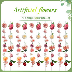 ดอกกุหลาบประดิษฐ์จากผ้าไหม ขนาด 100 ซม. 200 ซม. สำหรับตกแต่งงานแต่งงานและบ้าน - Product Image 1