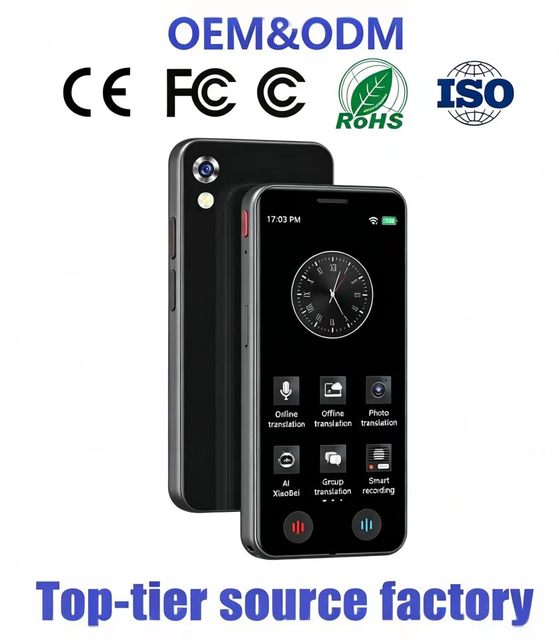 5.0 Inches IPS Touch Screen AI Translator Device 139 Language Support Turkish Translation for Travel Photo Voice Translator