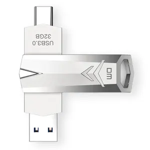 Multifonction lecteur USB 3.0 type c 32g 64g 128g clé USB bâton pivotant modèle pour homme PD098