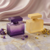 Flacon de parfum en verre rectangulaire vide de style luxueux personnalisé élégant de 30 ml et 100 ml, fabriqué par Anding